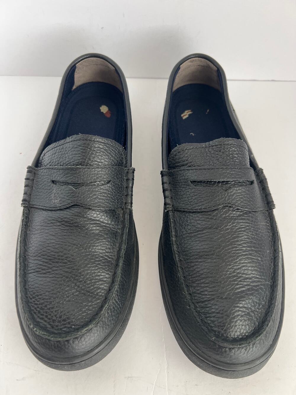 Cole Haan Men Black Leather Nantucket Penny Loafers Mocs Driving Shoe Size 10 M